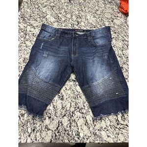 Men's South Pole Distressed Baggy Shorts Size 40 Streetwear‎ Grunge Skater Y2K